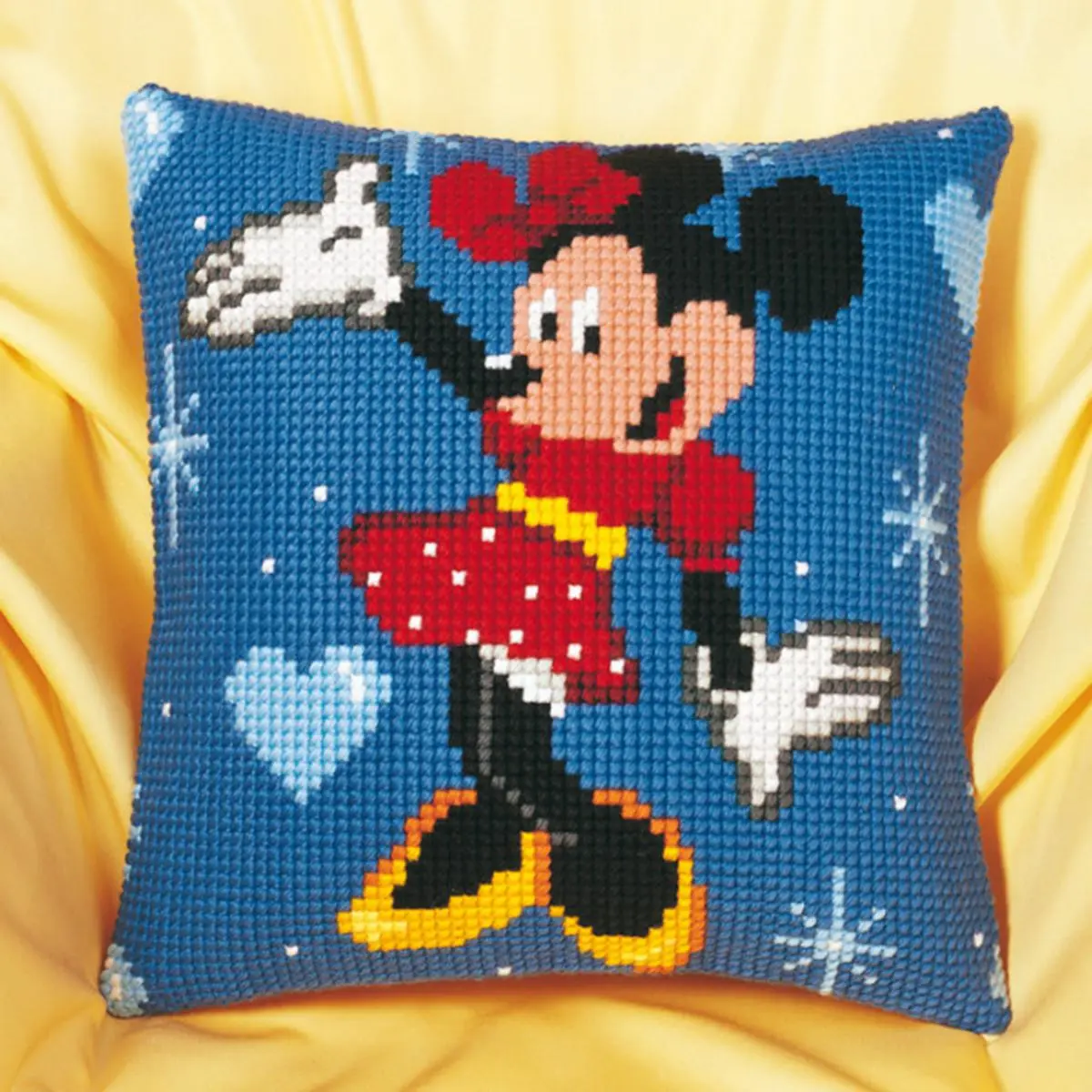PN-0014584 Набір для вишивання хрестом (подушка) Vervaco Disney Minnie Mouse
