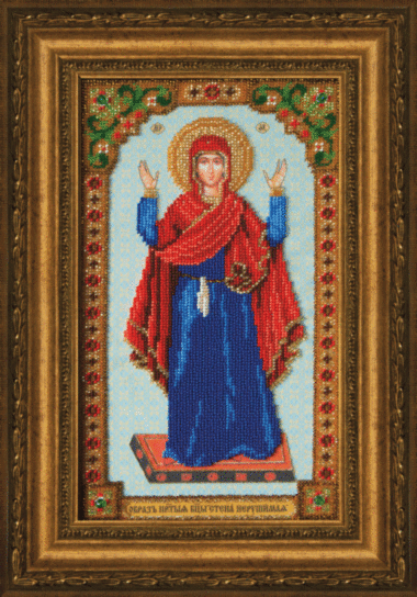 Набір для вишивання бісером Чарівна Мить Б-1228 Ікона Божої Матері Нерушима стіна