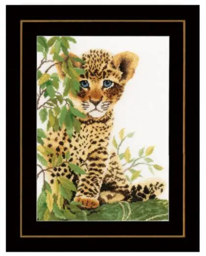 PN-0158160 Набір для вишивки хрестом LanArte Little panther Маленька пантера