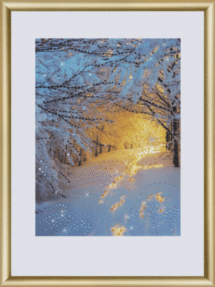 Набір картина стразами Чарівна Мить КС-176 Зимовий ліс