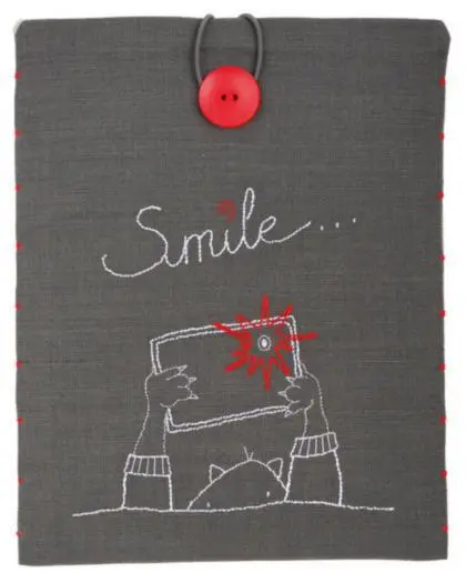 PN-0156718 Набір для вишивання гладдю Vervaco Чохол для планшета Smile...