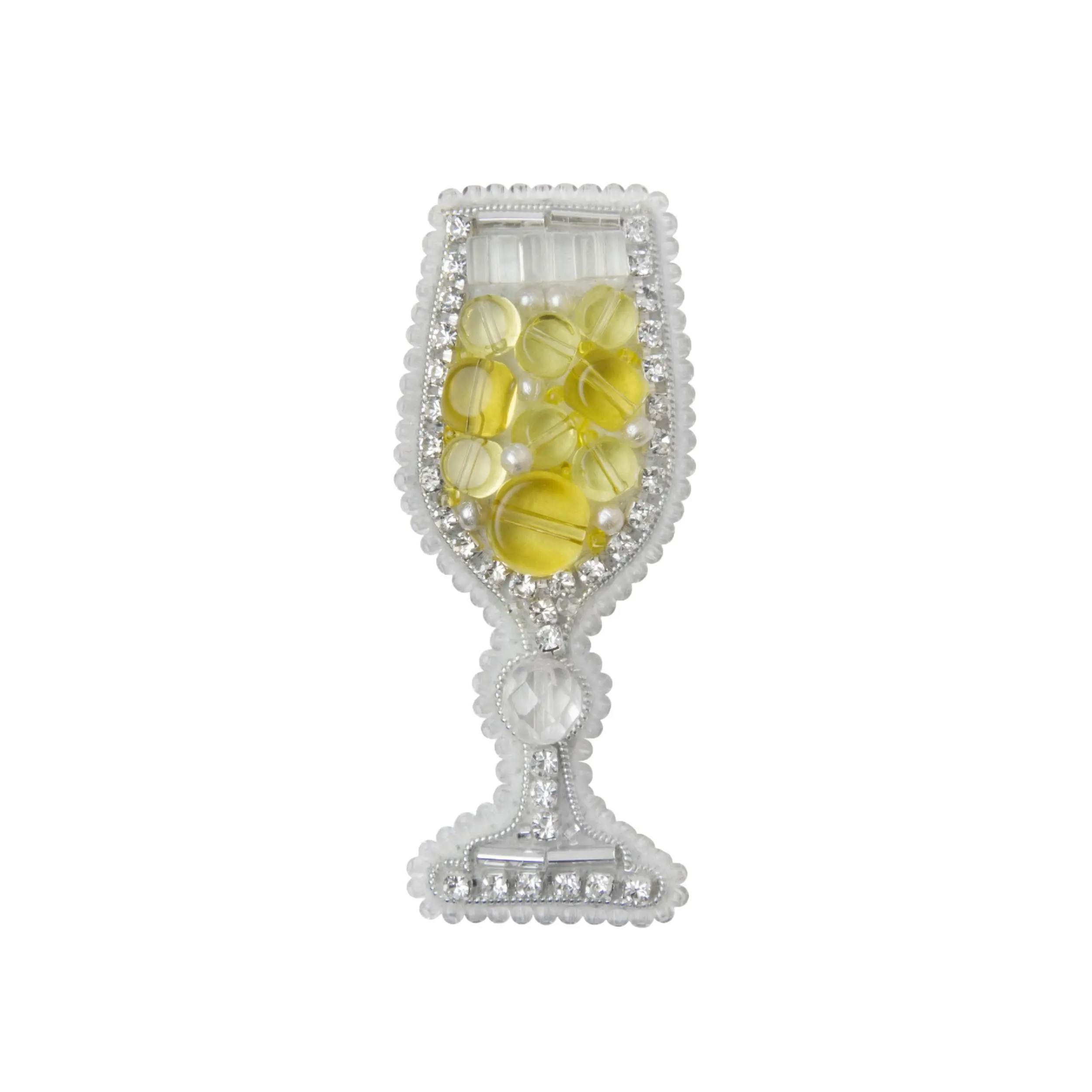 БП-293 Набір для виготовлення брошки Crystal Art Бокал шампанського