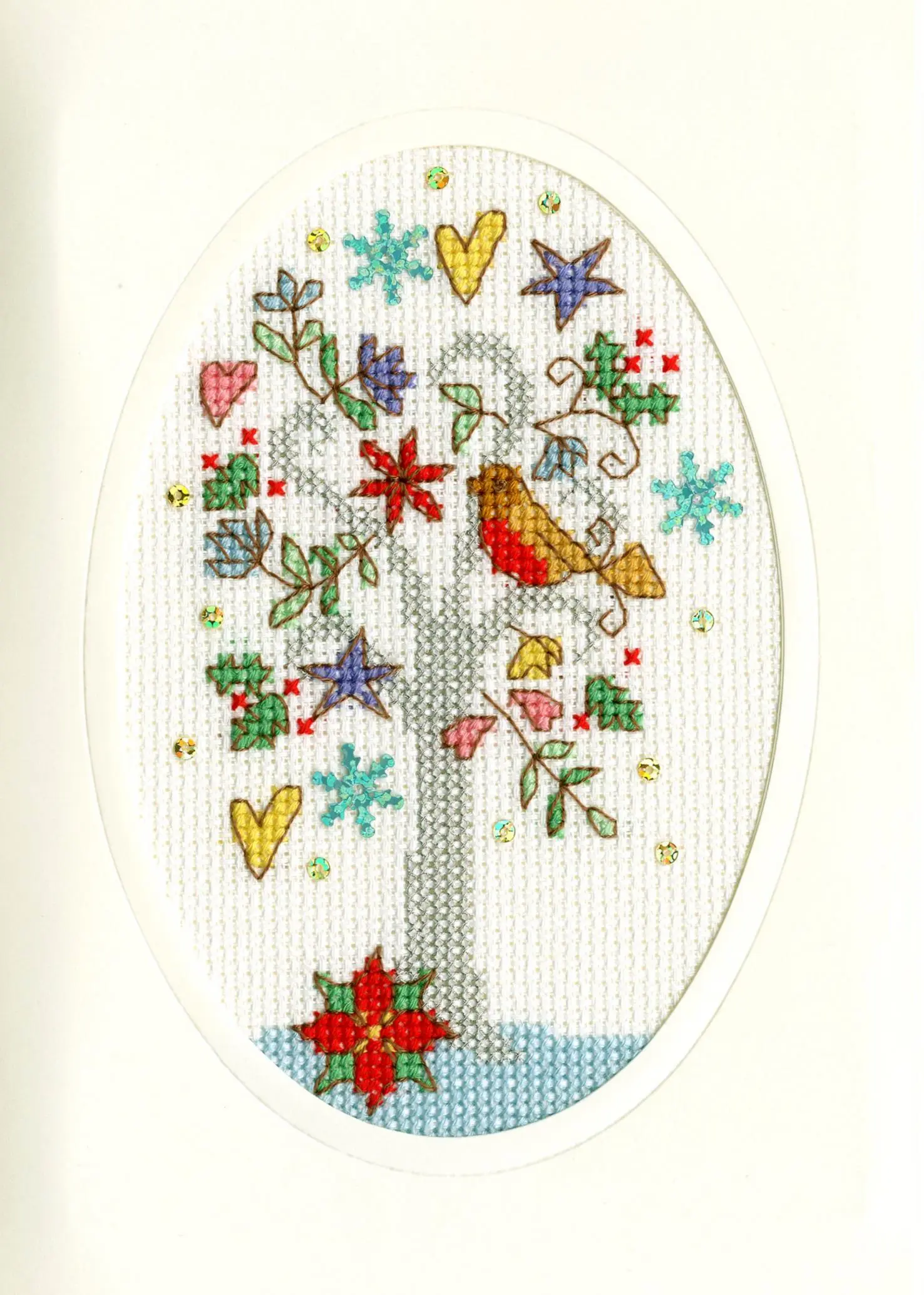XMAS22 Набір для вишивання хрестом (різдвяна листівка) Winter Wishes Зимові побажання Bothy Threads