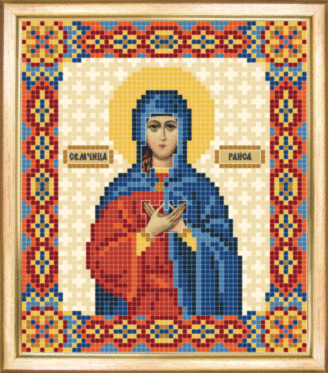 СБІ-080 Схема для вишивання бісером Іменна ікона свята мучениця Раїса