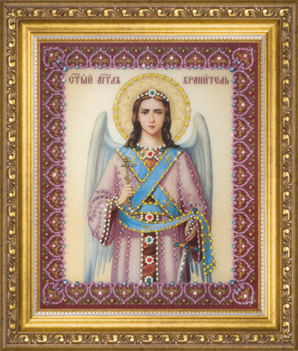 Набір картина стразами Чарівна Мить КС-131 Ікона Ангела Хранителя