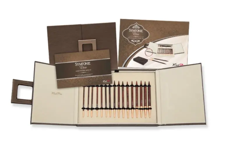 20617 Набір деревяних змінних спиць Deluxe у подарунковій коробці Simfonie Rose KnitPro