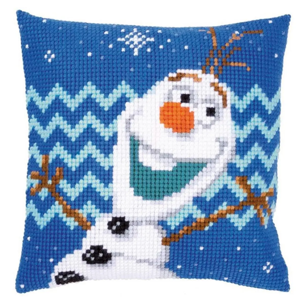 PN-0165925 Набір для вишивання хрестом (подушка) Vervaco Disney Frozen Olaf