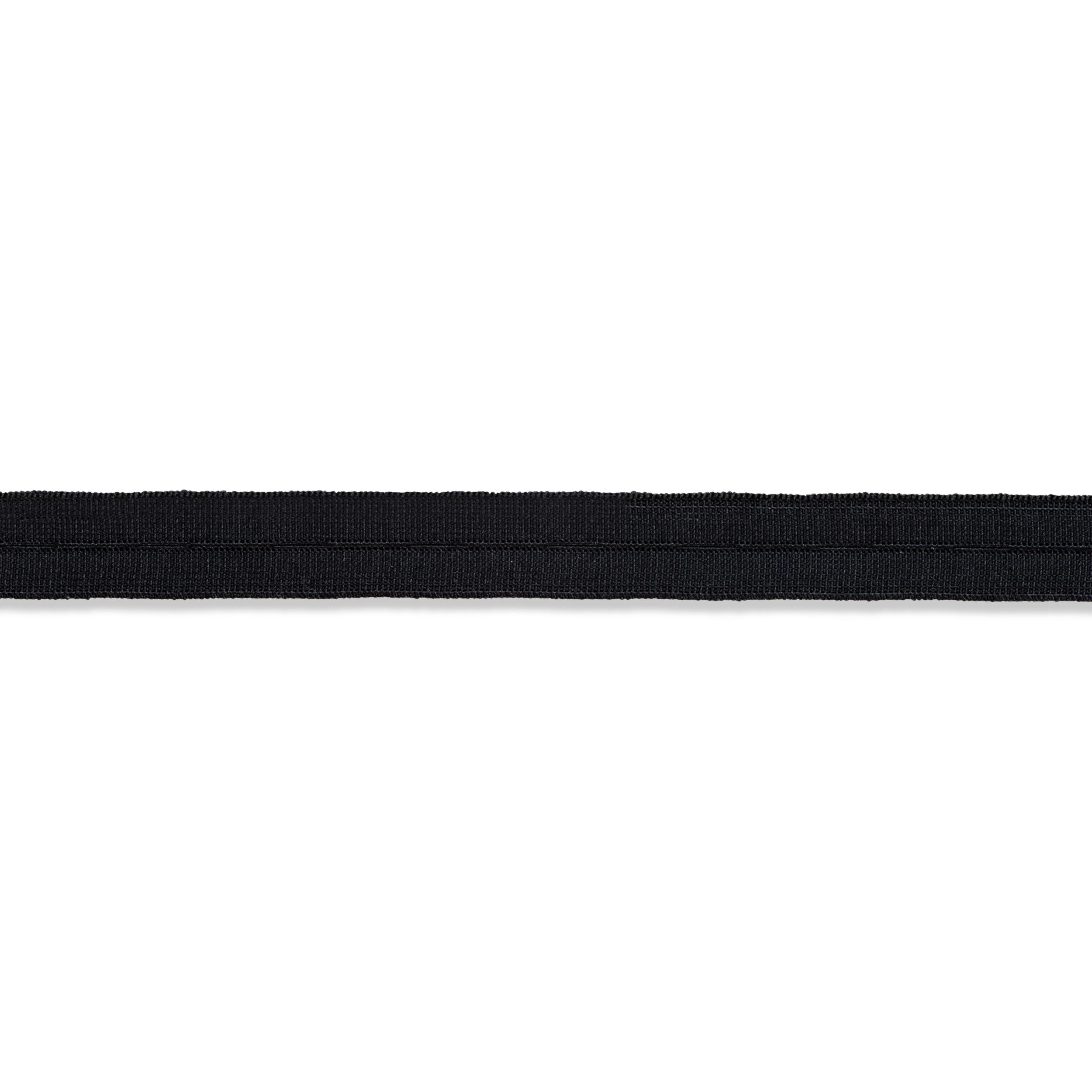 956042 Еластична стрічка з прорізними петлями, гладка, 18мм (чорна) 1м Prym