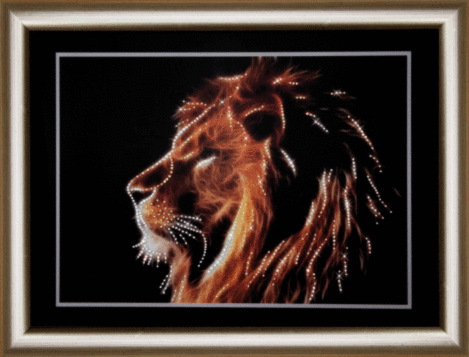 Набір картина стразами Чарівна Мить КС-146 Цар звірів