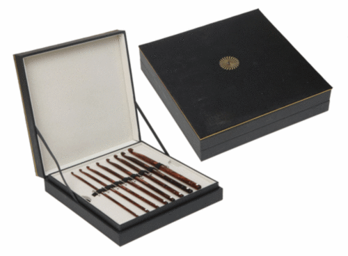 20736 Набір деревяних крючків Symfonie Rose у подарунковій упакові KnitPro