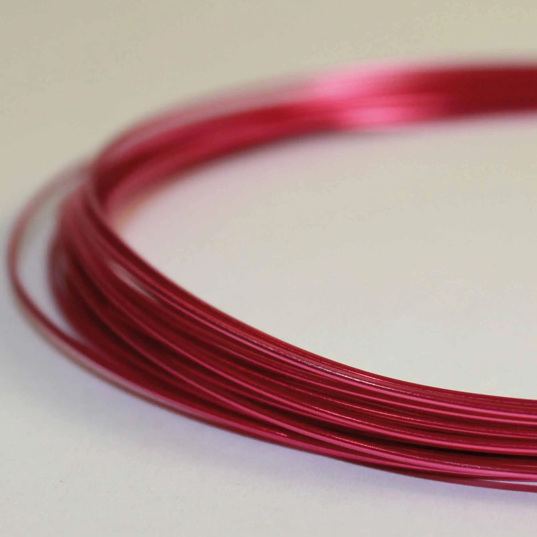 7704 Дріт художній алюмінієвий круглий діаметр 2мм, колір №7 темно-рожевий