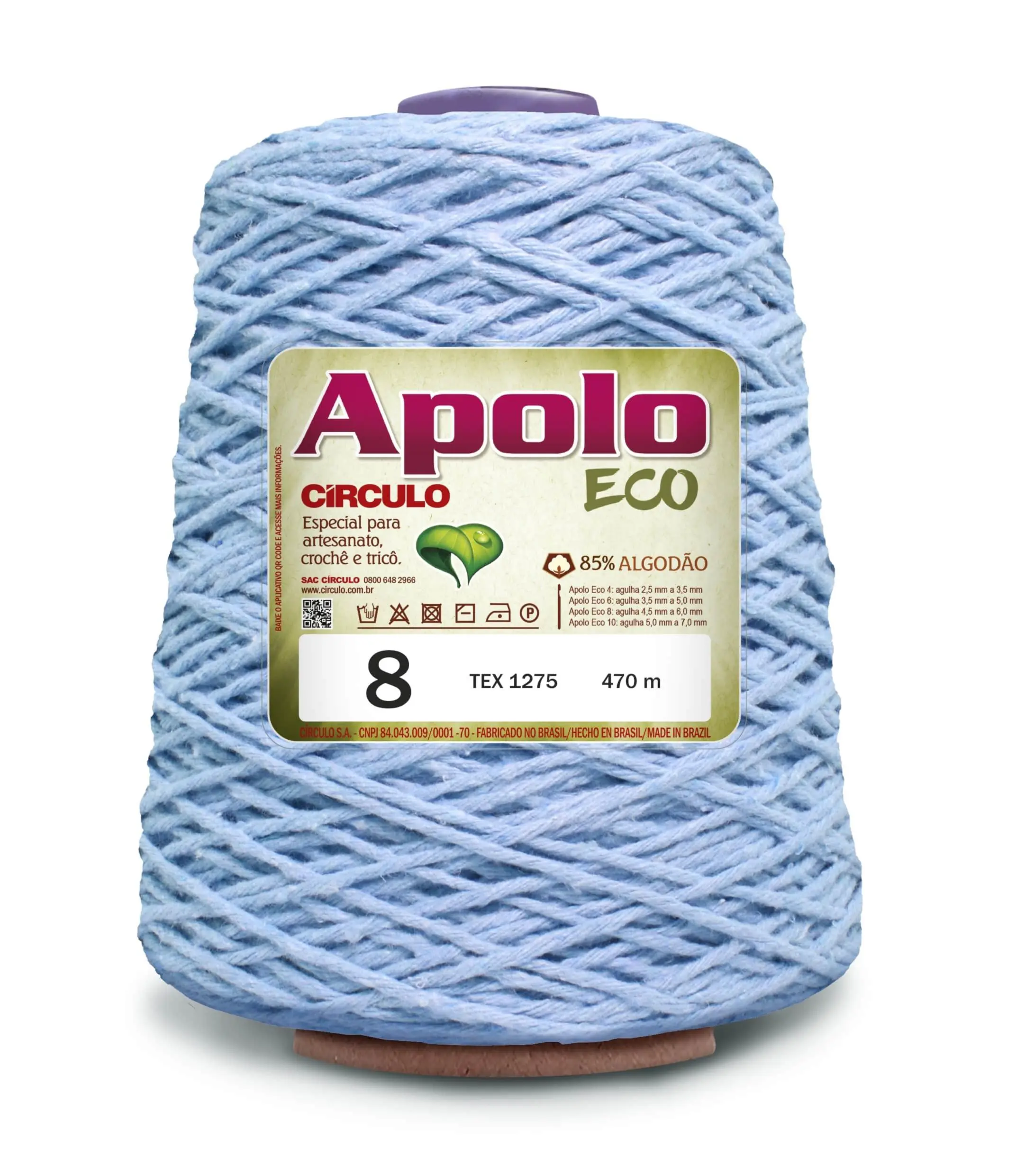 2373 APOLO ECO 8 (85% бавовна, 15% волокна, 600гр, 470м 1шт)
