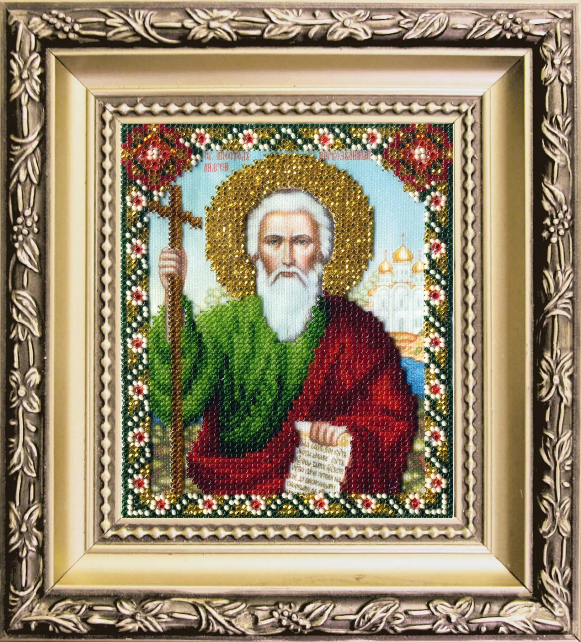 Набір для вишивання ювелірним бісером Чарівна Мить БЮ-015 Ікона святого апостола Андрія Первозванного