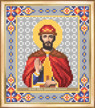 СБІ-031 Схема для вишивання бісером Іменна ікона святий благовірний князь Дмитро