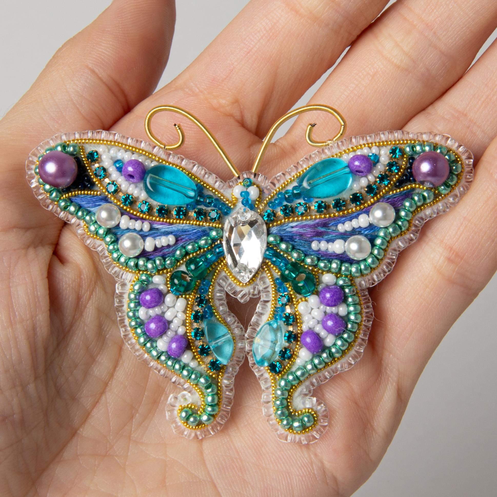 БП-344 Набір для виготовлення брошки Crystal Art Метелик