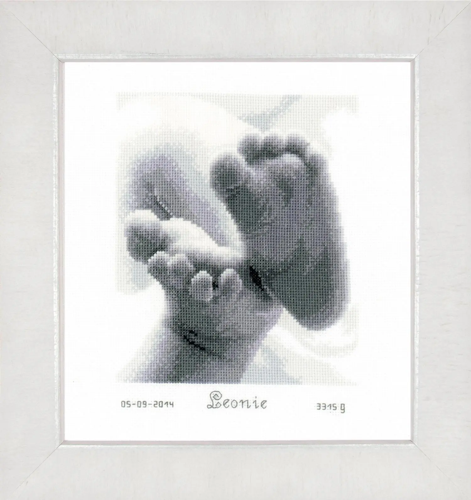 PN-0149170 Набір для вишивання хрестом Vervaco Baby Feet Birth Sampler Маленькі ніжки