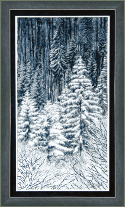 Набір для вишивання хрестиком Чарівна Мить М-173 Зимовий ліс
