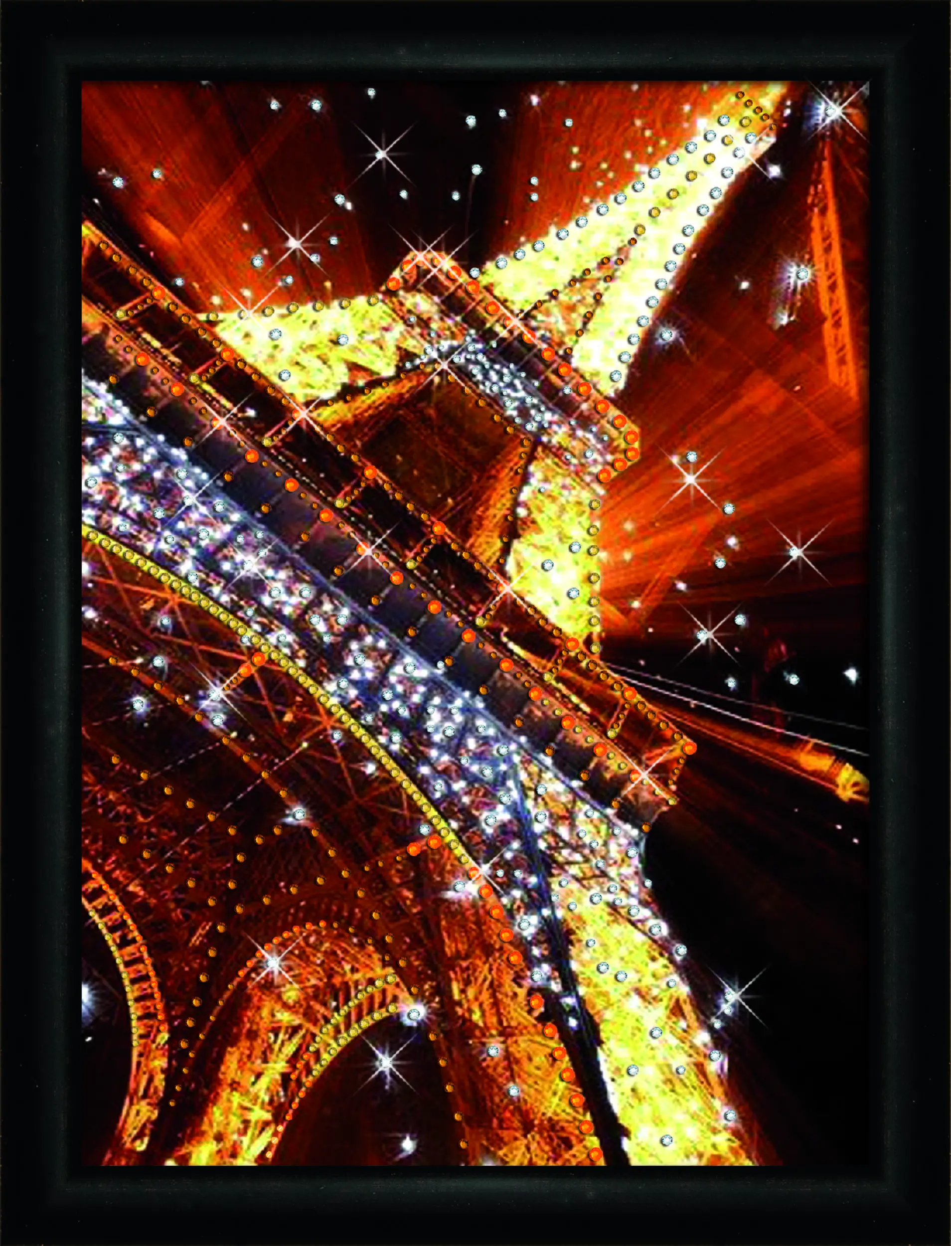 Набір картина стразами Crystal Art КС-1035 Вогні Парижа