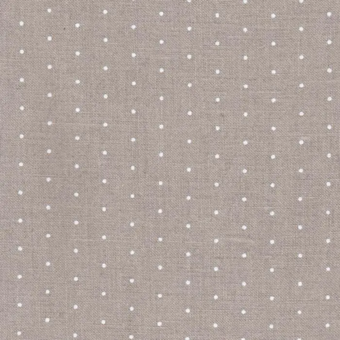 3217/1399 Edinburgt Mini Dots 36 (36*46см) льон із білими міні точками Zweigart