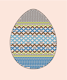 СБП-04 Схема для оплетення пасхального яйця з заготівкою Чарівна Міть