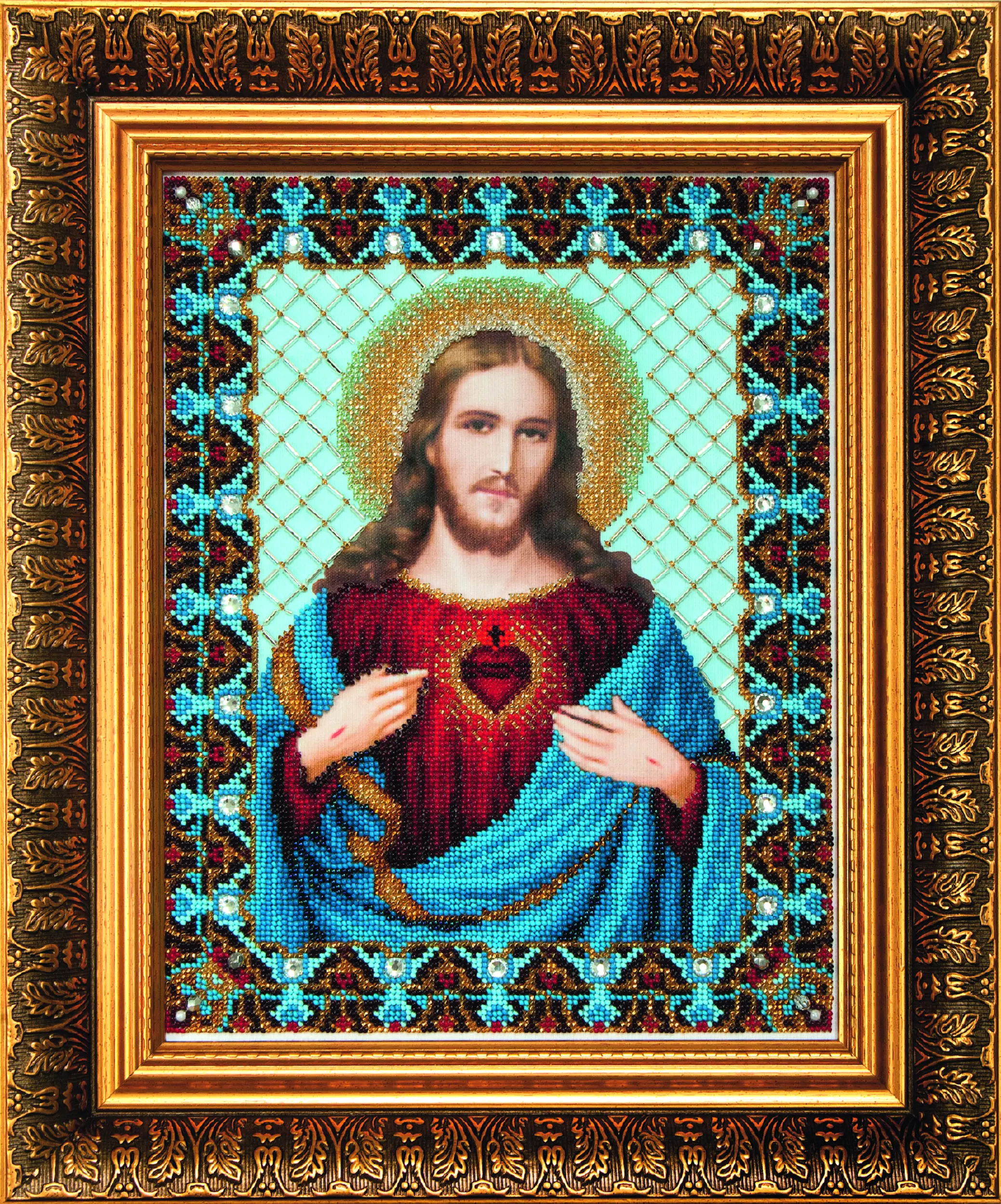 Набір для вишивання бісером Чарівна Мить Б-1231 Ікона пресвяте серце Ісуса