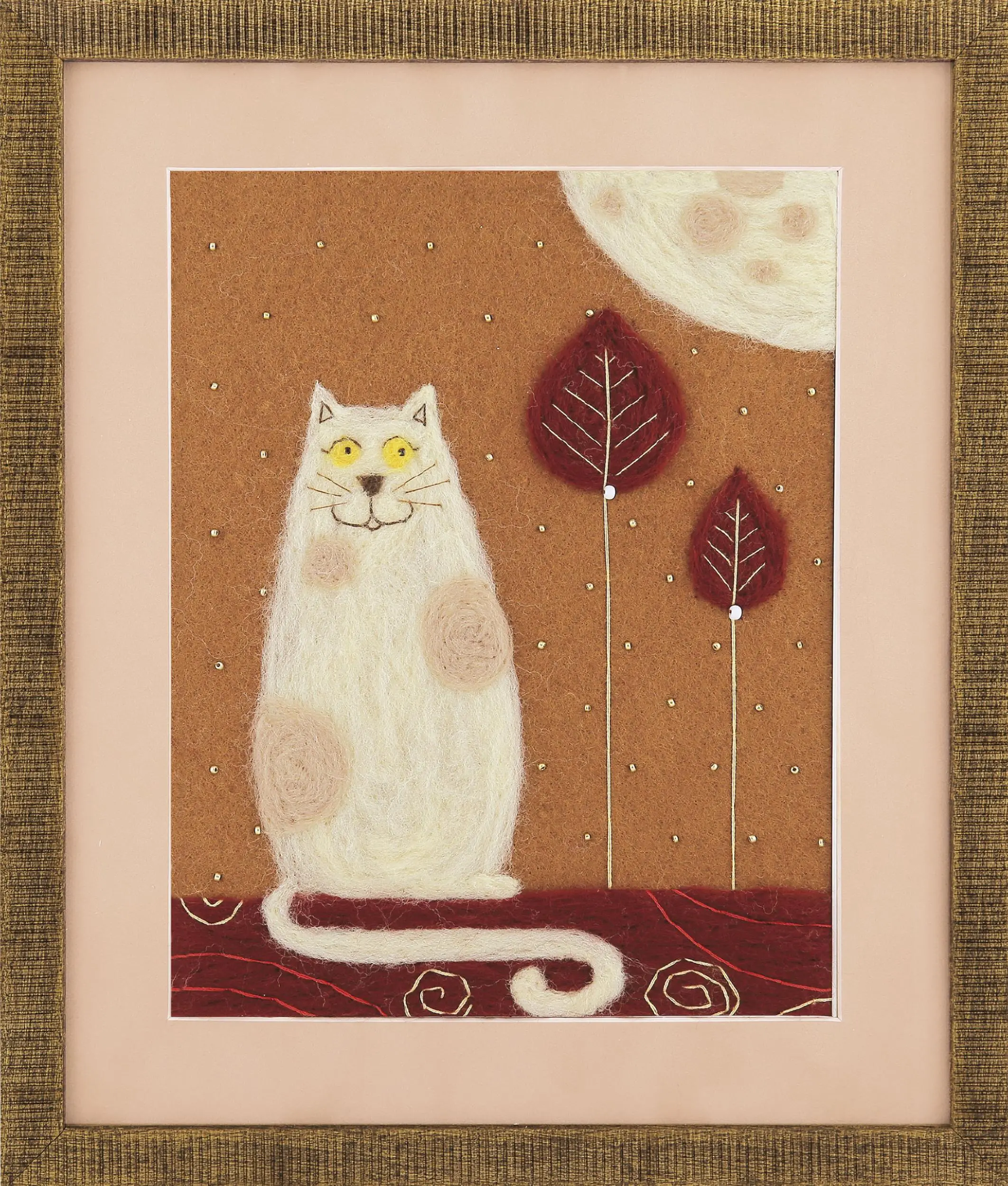 Набір для валяння картини Чарівна Мить В-212 Триптих Жив-був кіт