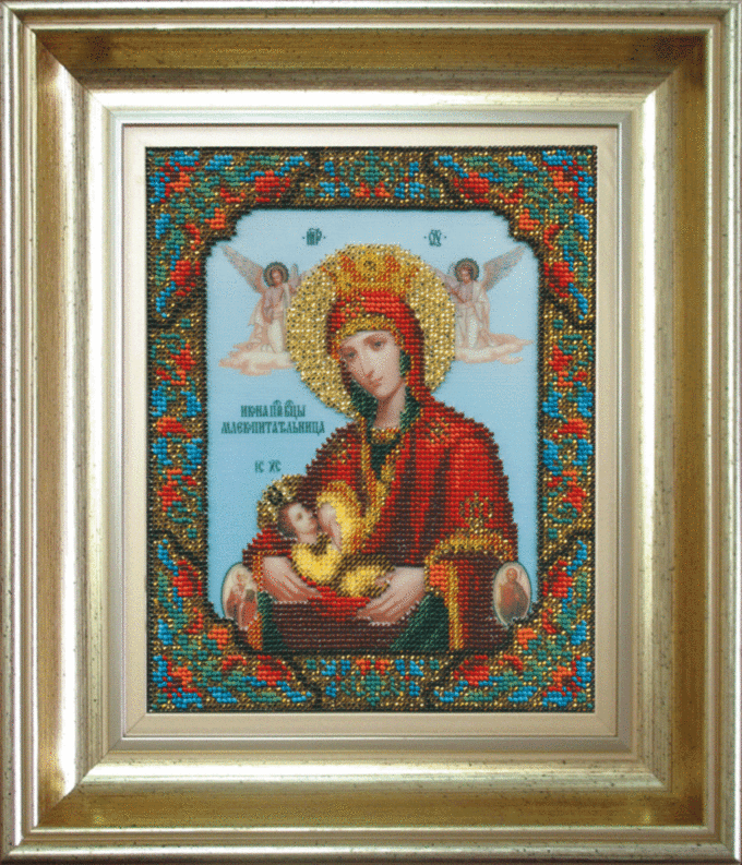 Набір для вишивання бісером Чарівна Мить Б-1044 Ікона Божої Матері Годувальниця
