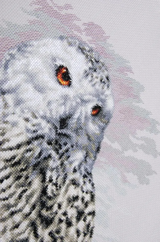 PN-0183826 Набір для вишивання хрестом LanArte Snowy Owl Полярна сова