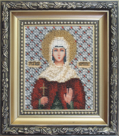 Набір для вишивання бісером Чарівна Мить Б-1027 Ікона свята мучениця Наталія