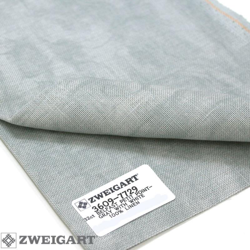 3609/7729 Vintage Belfast Linen 32 (ширина 140см) вінтажний сірий