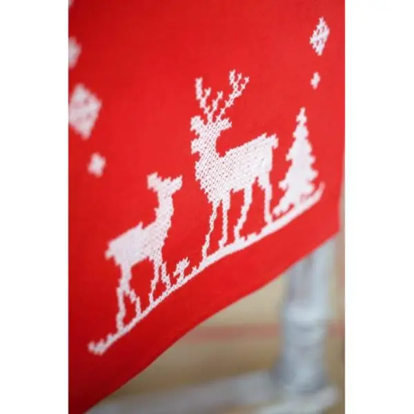 PN-0147225 Набір для вишивання хрестом (доріжка на стіл) Vervaco Christmas deers Різдвяні олені