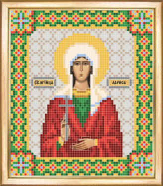 СБІ-058 Схема для вишивання бісером Іменна ікона свята мучениця Лариса