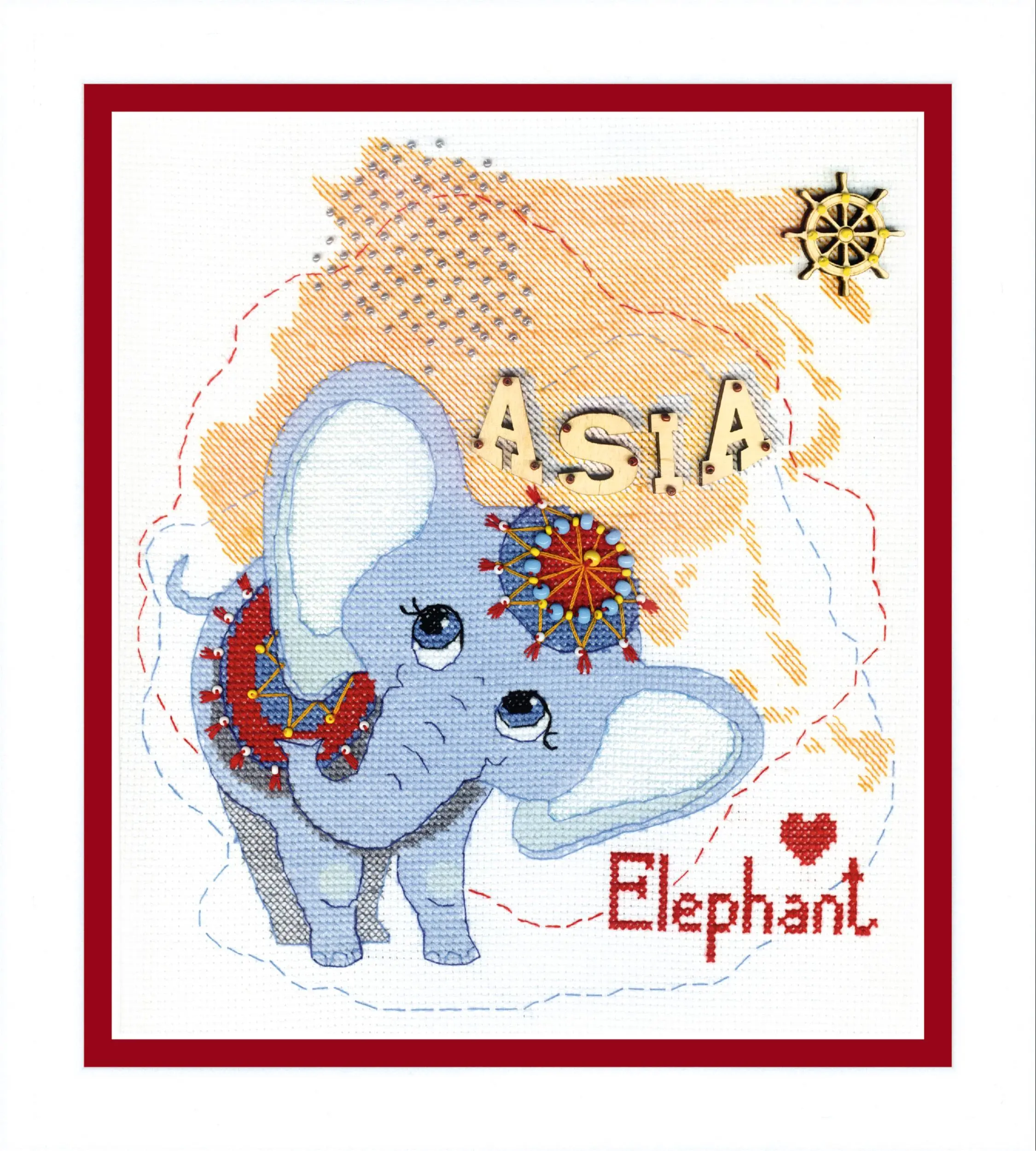 ВТ-179 Набір для вишивання хрестиком Crystal Art Дитячий світ. Азія
