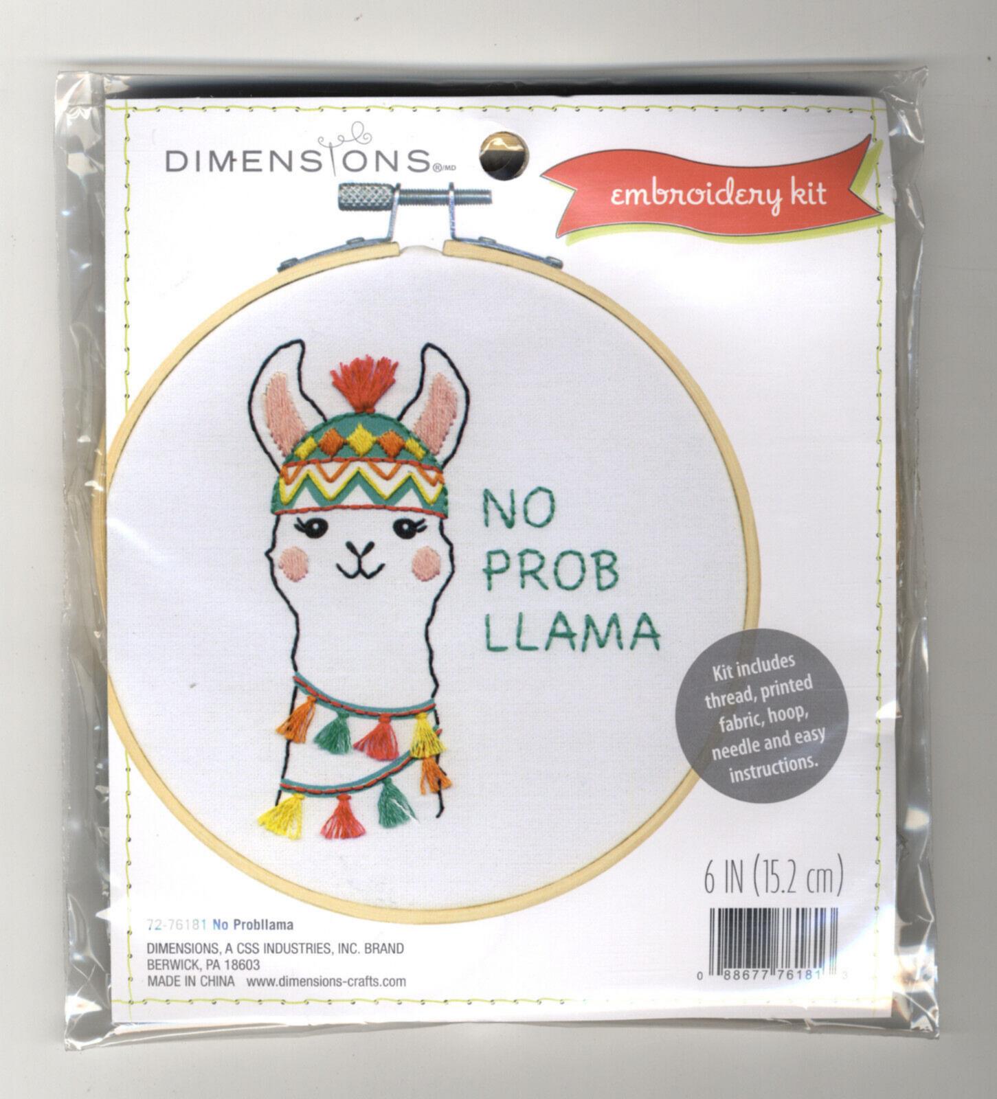 72-76091 Набір для вышивання хрестом Learn a Craft Llama Лама DIMENSIONS з пяльцями