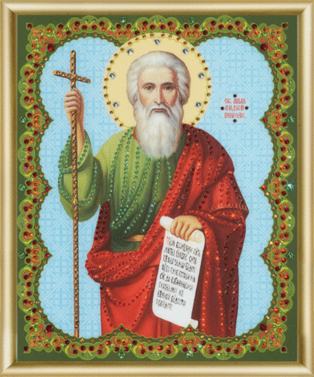 Набір картина стразами Чарівна Мить КС-053 Ікона апостола Андрія Первозванного