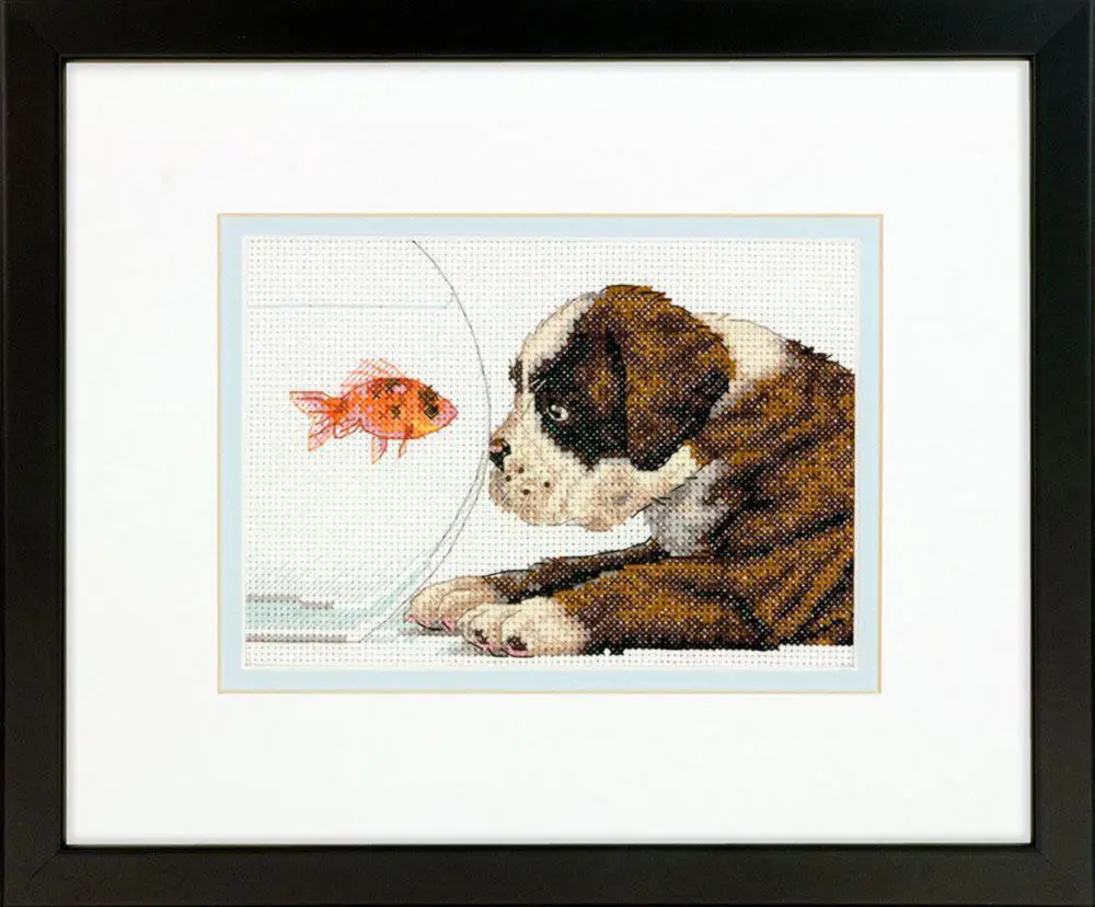70-65169 Набір для вишивання хрестом DIMENSIONS Dog Bowl Собака та акваріум
