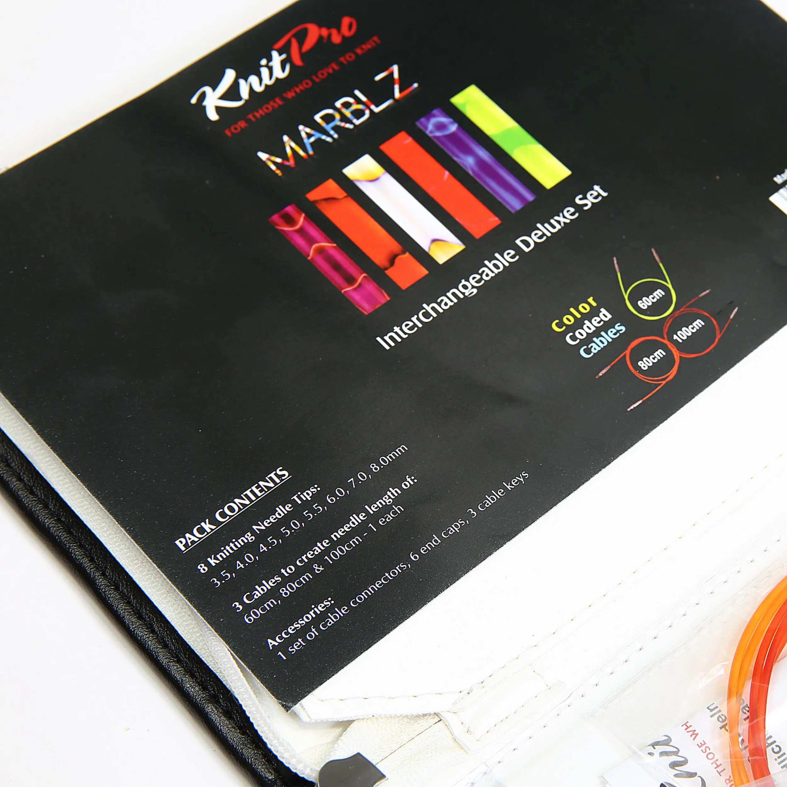 71506 Набір змних спиць Marblz Deluxe 3.5 4,0 4,5 5,0 5,5 6,0 7,0 8,0 мм KnitPro