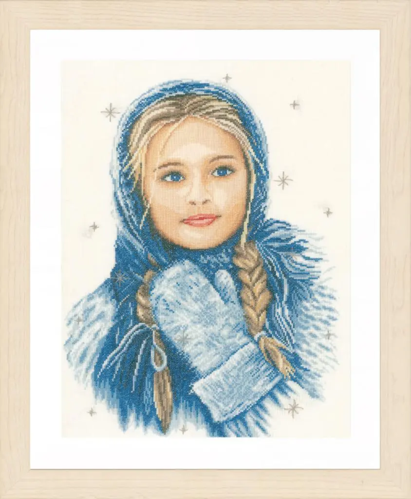 PN-0169674 Набір для вишивки хрестом LanArte Winter Girl Зимова дівчина