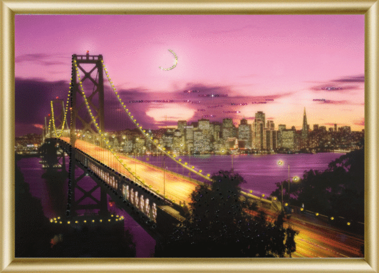 Набір картина стразами Чарівна Мить КС-043 Міст Золоті Ворота