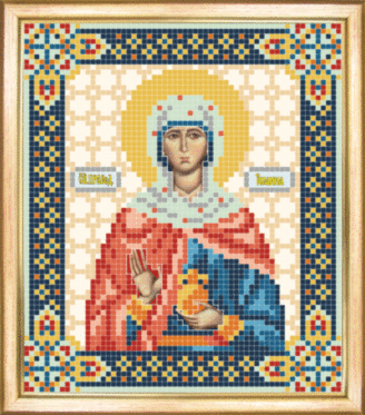 СБІ-082 Схема для вишивання бісером Іменна ікона свята праведная Іоанна (Жанна, Яна)