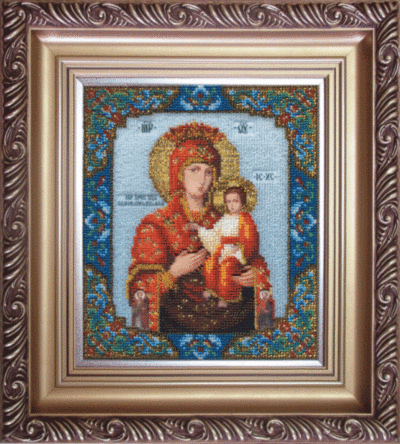 Набір для вишивання бісером Чарівна Мить Б-1043 Ікона Божої Матері Самонаписана