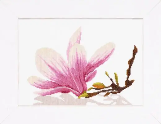 PN-0008304 Набір для вишивки хрестом LanArte Magnolia Twig with Flower Гілочка магнолії