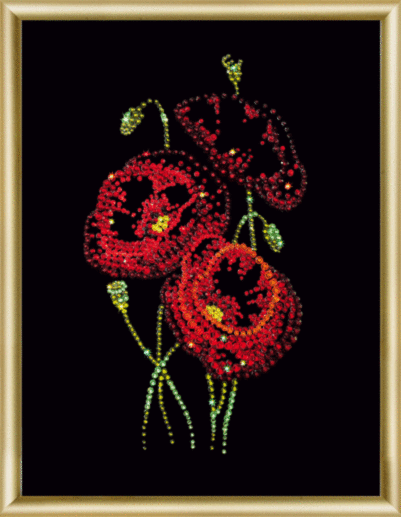 Набір картина стразами Чарівна Мить КС-022 Сяйво польових квітів