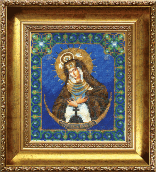 Набір для вишивання бісером Чарівна Мить Б-1013 Ікона Божої Матері Остробрамська