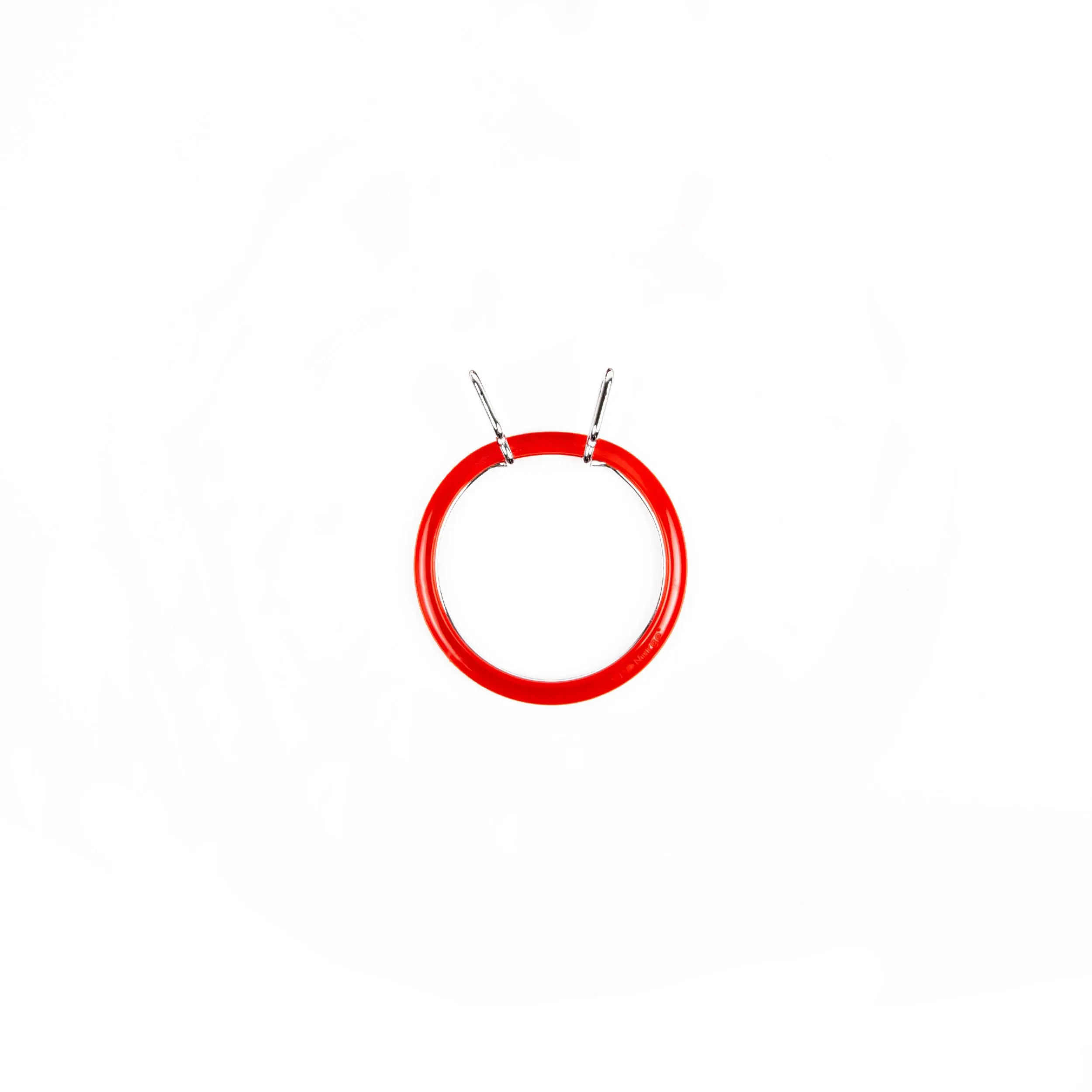 160-3/червоні Пяльці Nurge пружинні для вишивання та штопки, висота обідка 2,6мм, діаметр 58мм