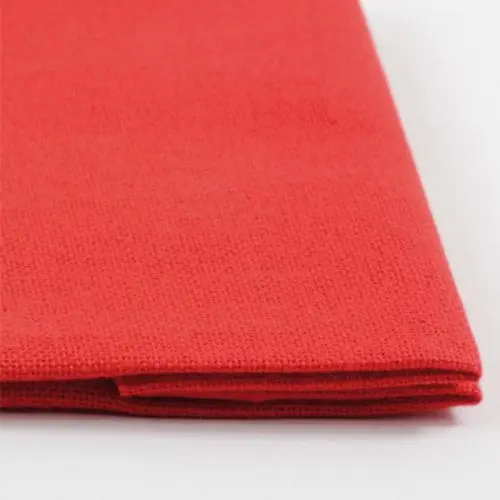 Тканина для вишивання (домоткане полотно №30), 9 червона, 48% бавовна,52% п/е (50х50см), Коломия