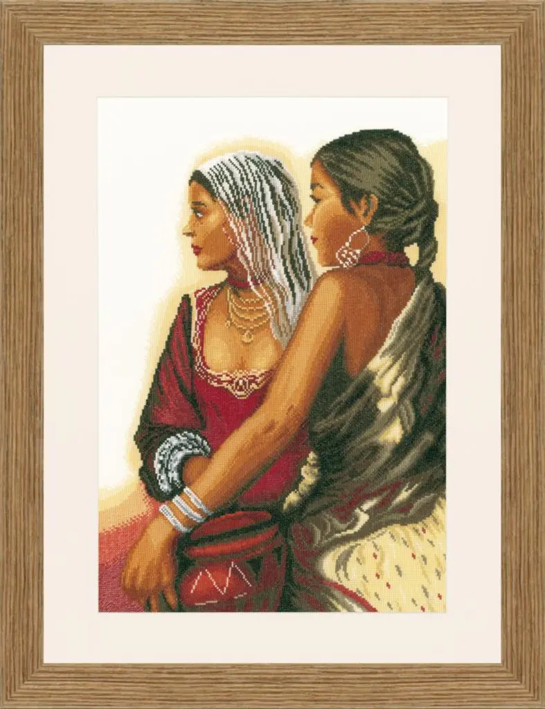 PN-0021219 Набір для вишивки хрестом LanArte Two women Дві жінки