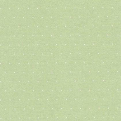 3984/6349 Murano Mini Dots 32 (ширина 140см) світло-зелений у білий горох ZWEIGART