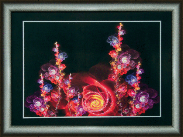 Набір картина стразами Чарівна Мить КС-104 Чарівні квіти