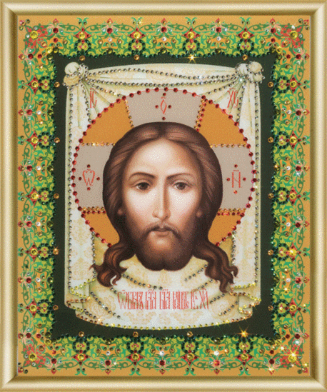 Набір картина стразами Чарівна Мить КС-052 Ікона Образ Господа Нашого Ісуса Христа